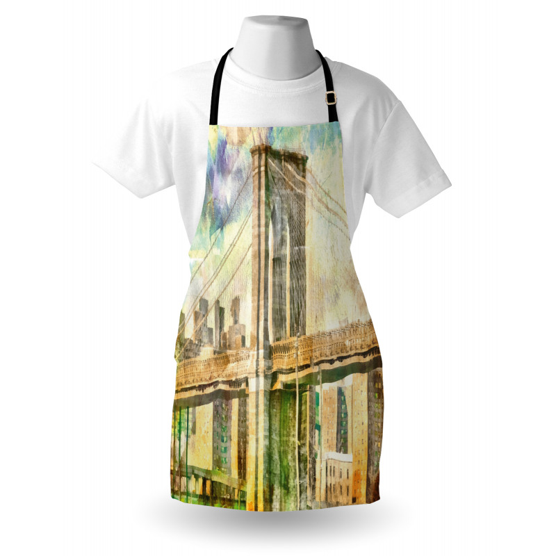 New York Brush Strokes Apron