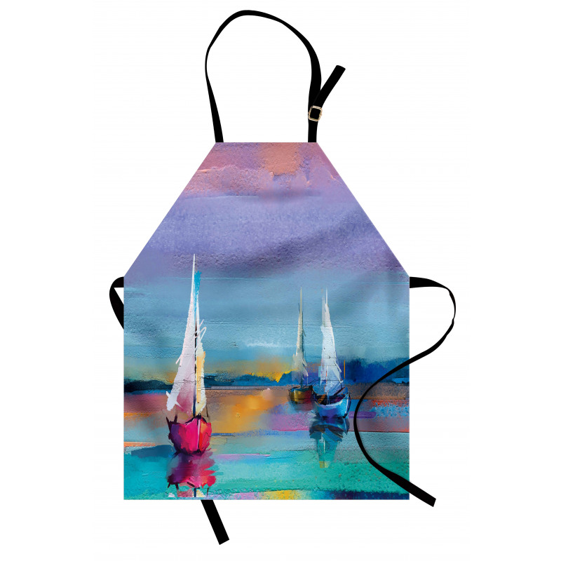 Modern Art Boat Sail Apron