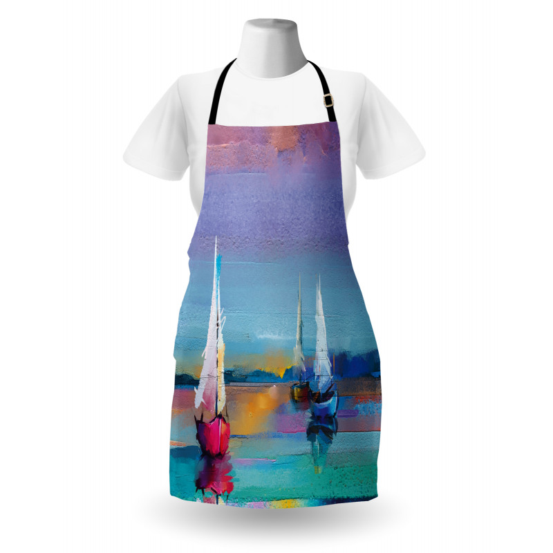 Modern Art Boat Sail Apron