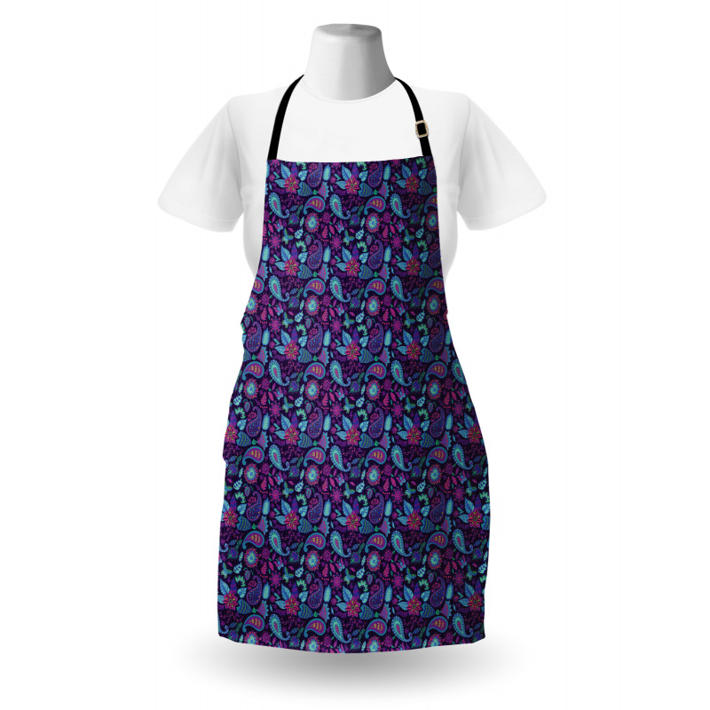 Paisley Teardrops Motif Apron