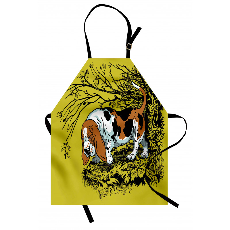 Hunting Dog Woods Apron