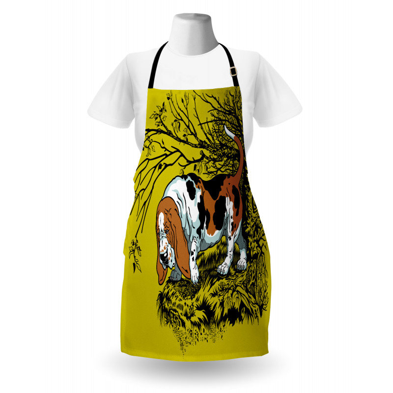 Hunting Dog Woods Apron