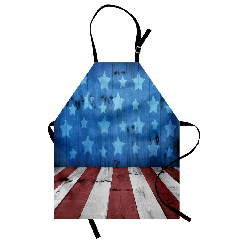 Grunge Stars Stripes Apron