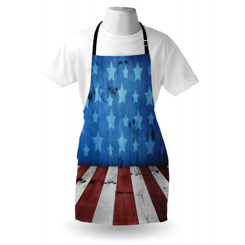 Grunge Stars Stripes Apron