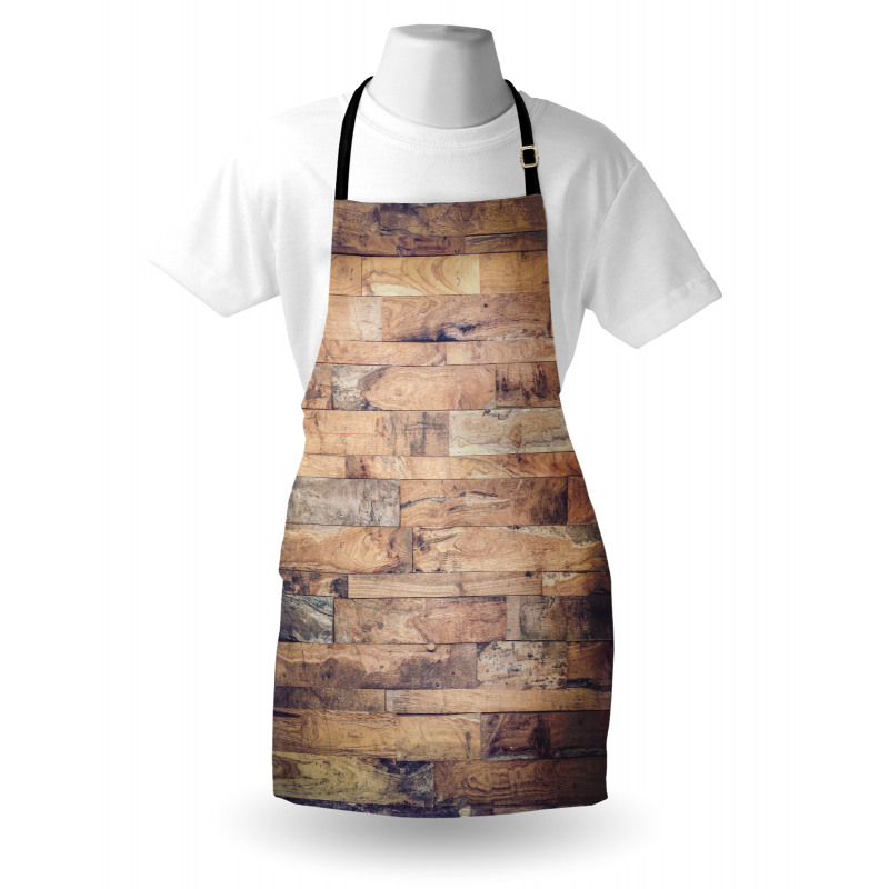 Earthy Toned Planks Apron