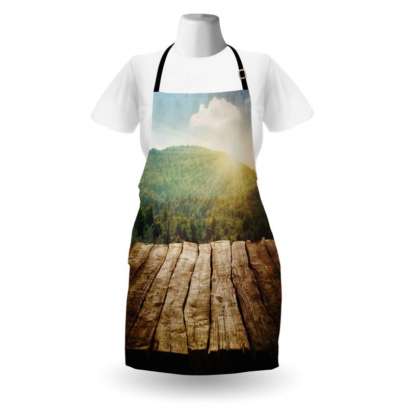 Mountain Side Landscape Apron