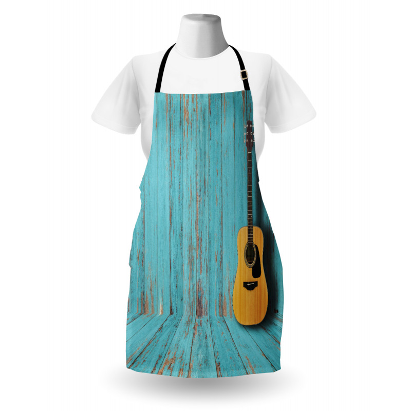 Guitar and Vintage Wall Apron