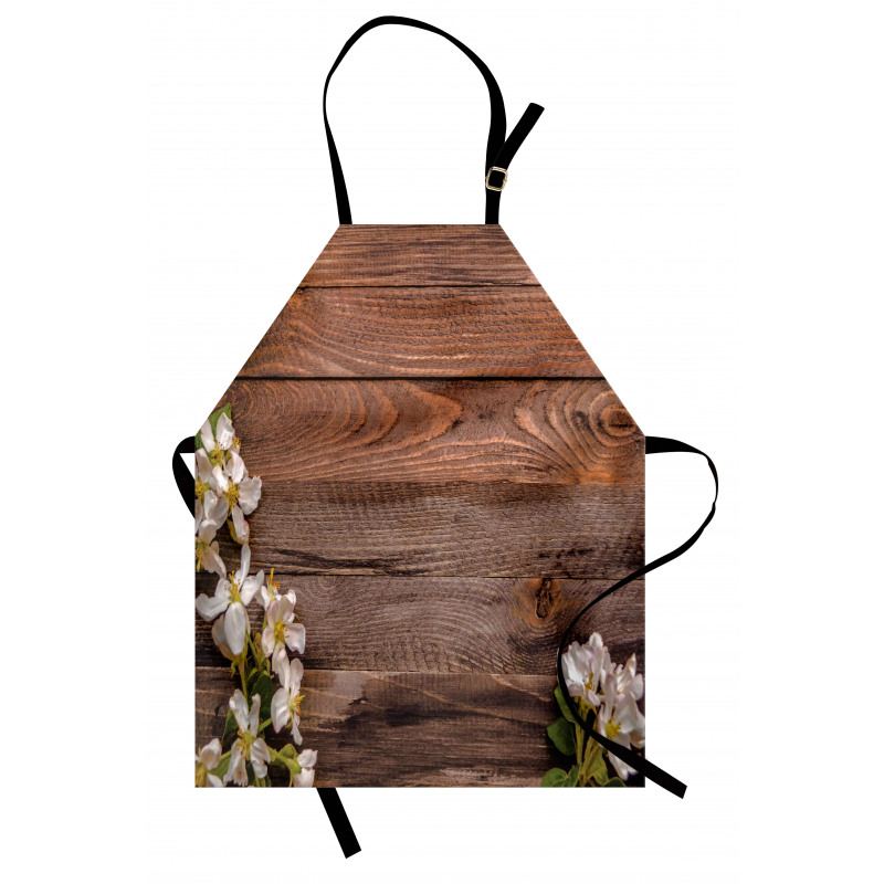 White Bloom Arrangement Apron