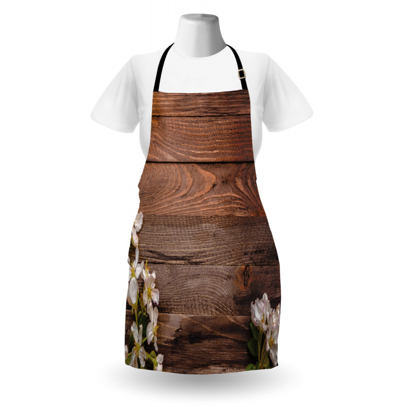 White Bloom Arrangement Apron