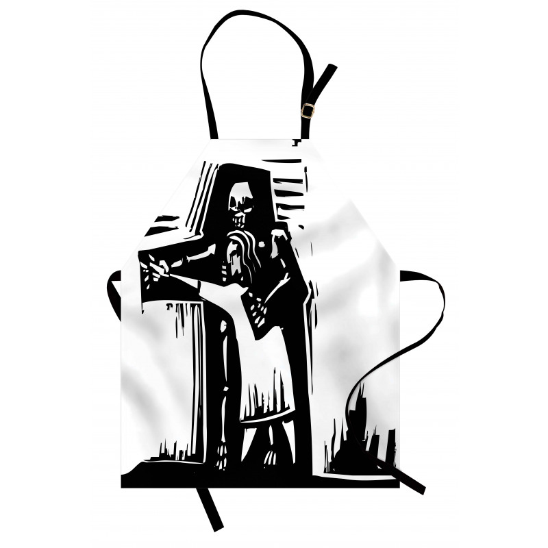 Dancing with Death Shadow Apron