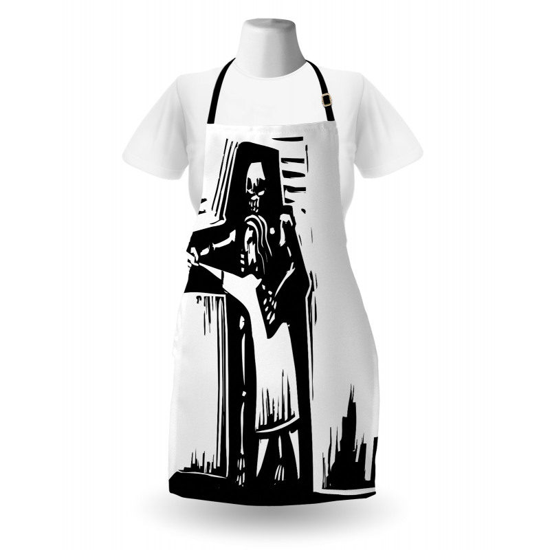 Dancing with Death Shadow Apron