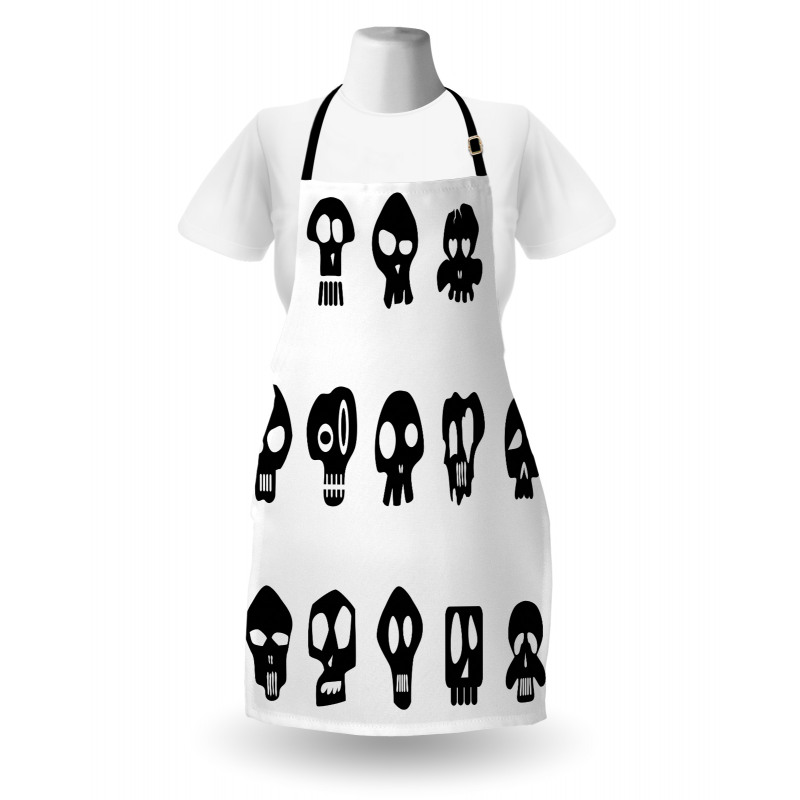 Funny Various Skull Apron