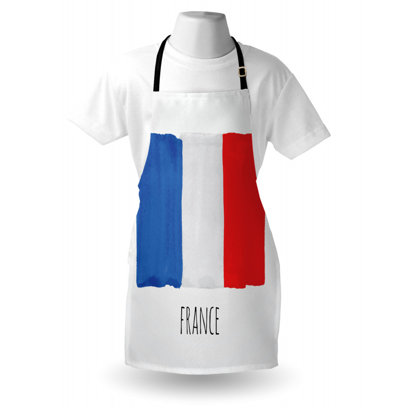 Simplistic Watercolor Flag Apron