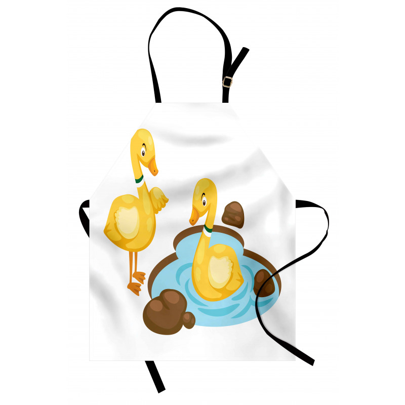 Funny Cartoon Style Animals Apron