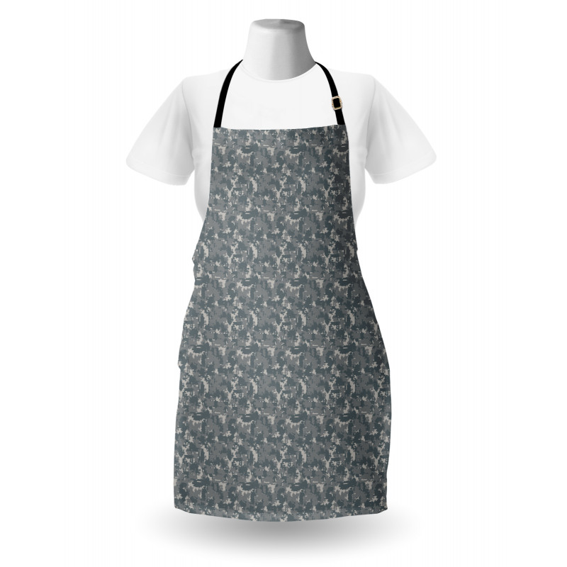 Neutral Pixel Camo Art Apron