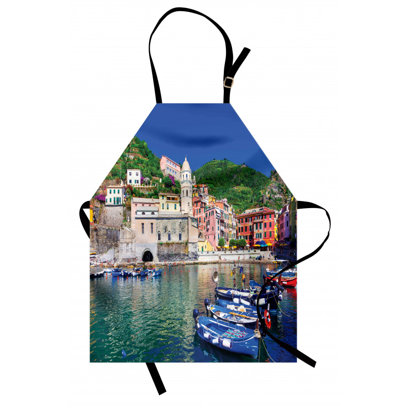 Panoramic Italian Village Apron