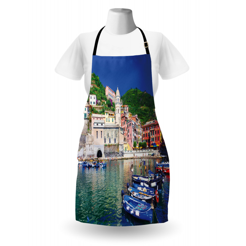 Panoramic Italian Village Apron