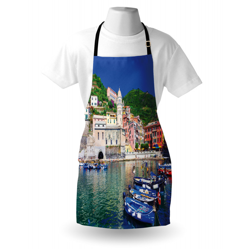 Panoramic Italian Village Apron