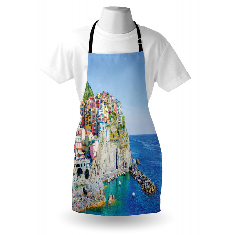 Colorful Coastal Village Apron