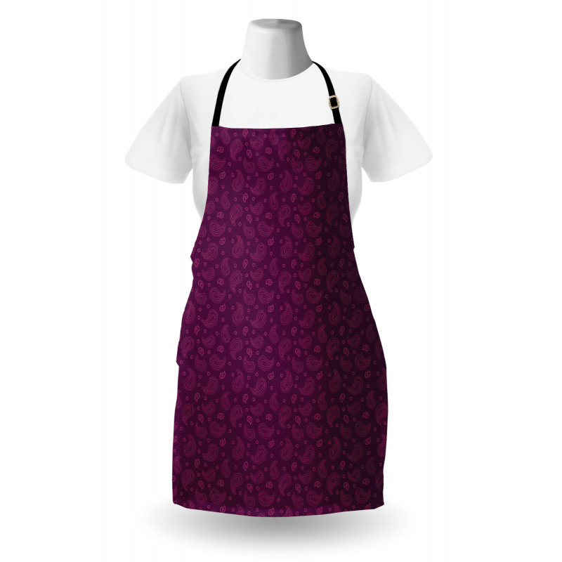 Simplistic Outline Floral Apron