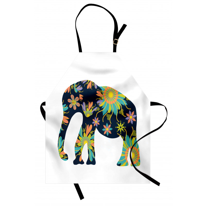 Oriental Floral Elephant Apron