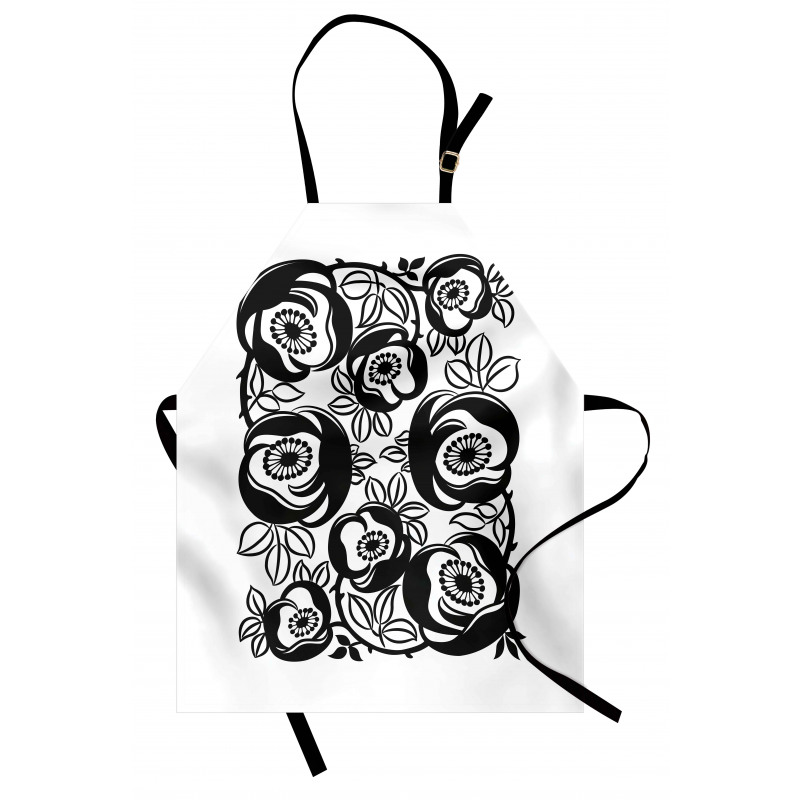 Flourish Motif Apron