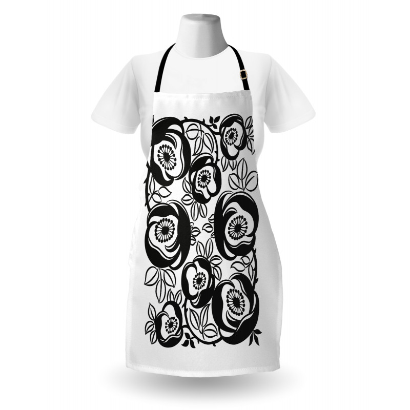 Flourish Motif Apron