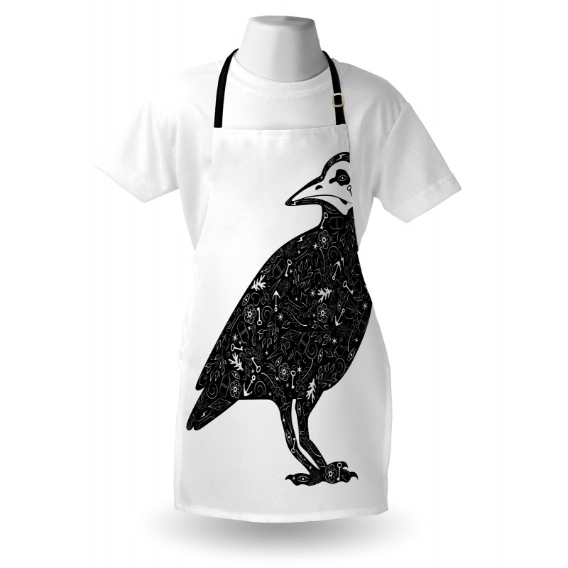 Gothic Art Ornate Bird Apron