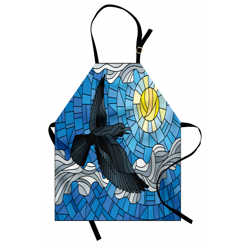 Stained Glass Bird Sky Apron