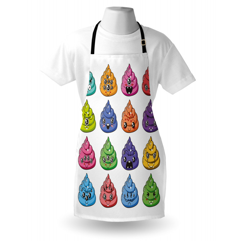 Happy Colorful Kawaii Apron