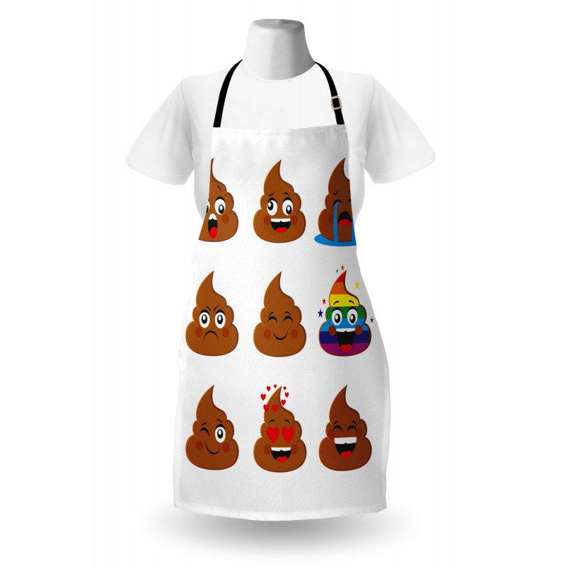 Cartoon Turd Apron