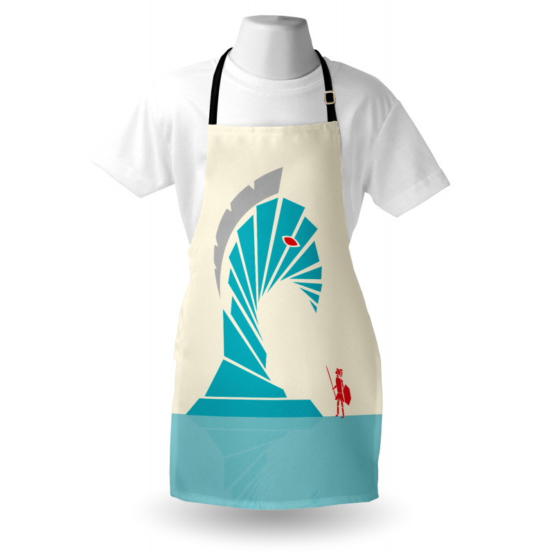 Trojan Horse Greek Male Apron