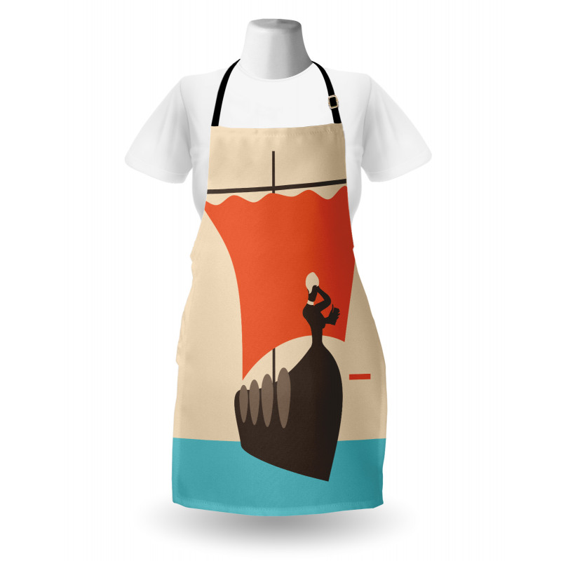 Sailboat with Woman Apron