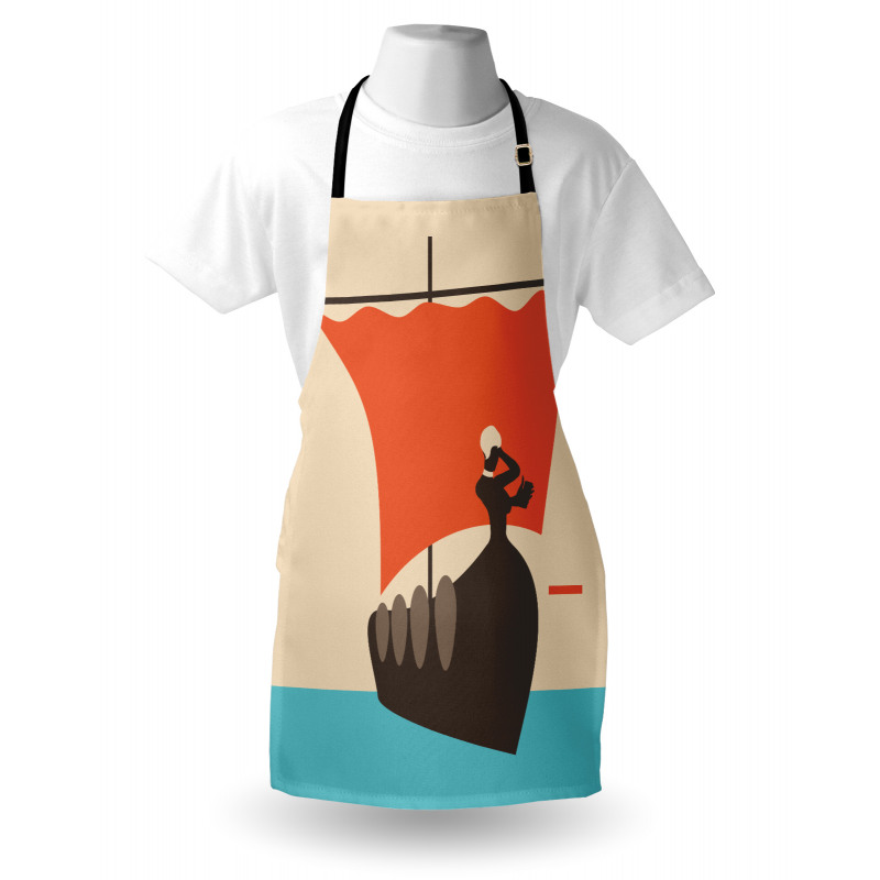 Sailboat with Woman Apron