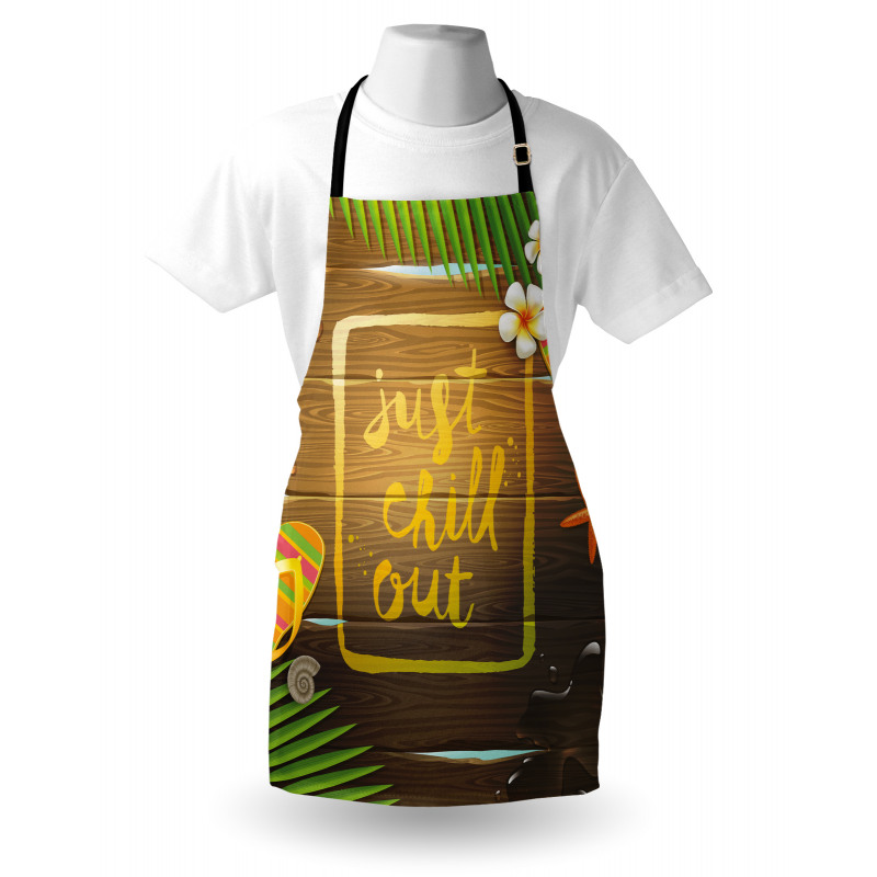 Summer Theme Calligraphy Apron