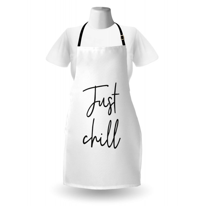 Hand Drawn Typography Apron