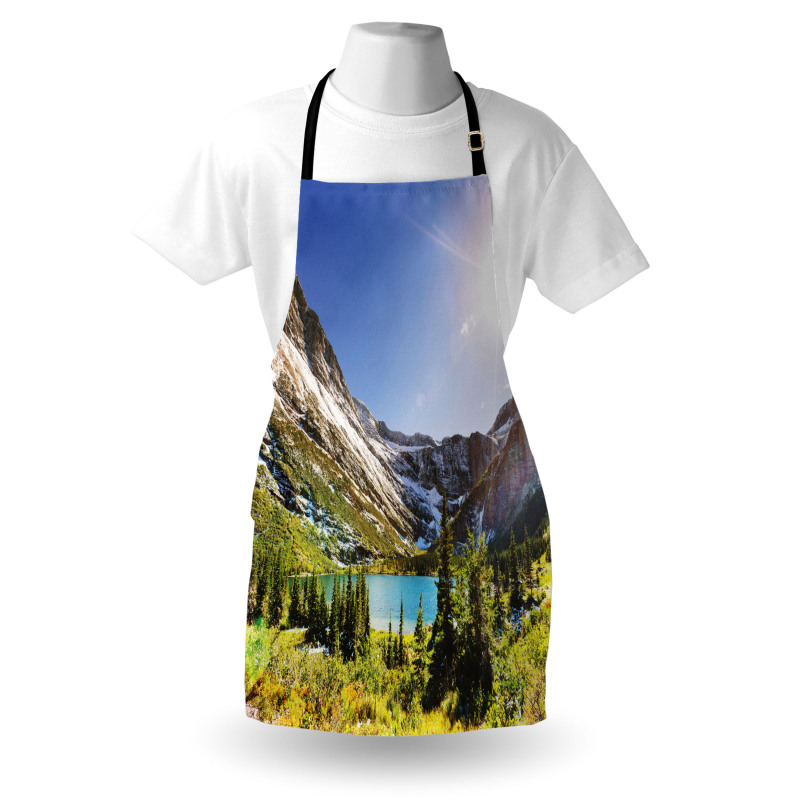 Peaceful Nature Scene Montana Apron