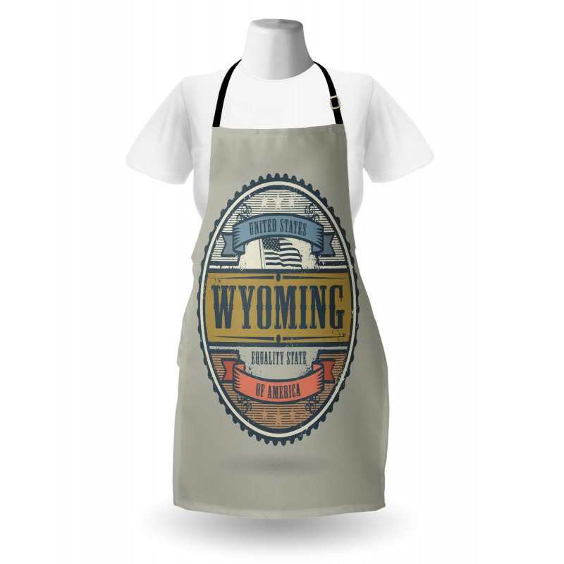 Grunge Stamp Equality State Apron