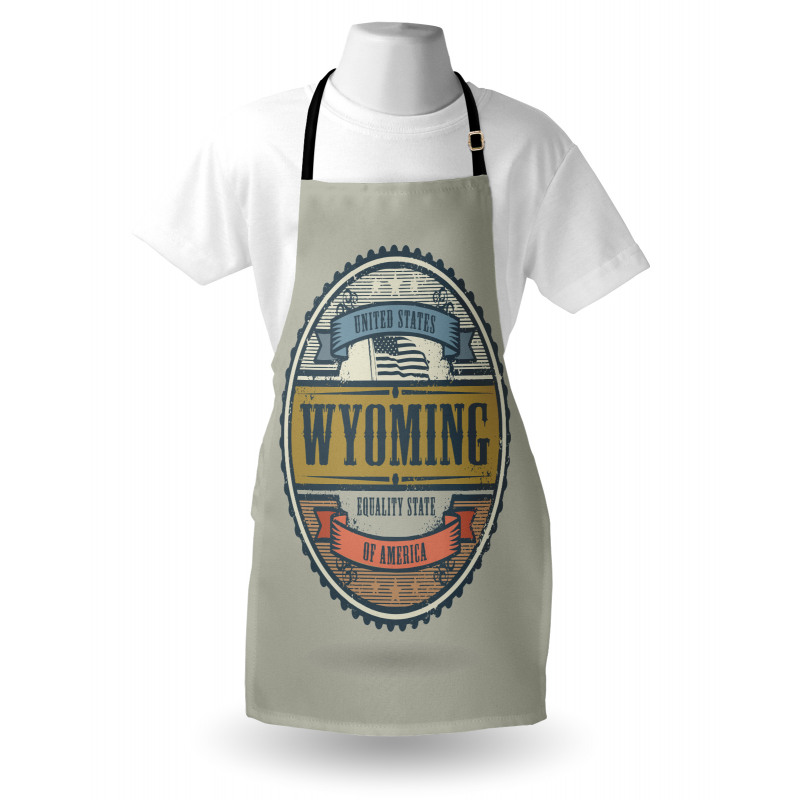 Grunge Stamp Equality State Apron