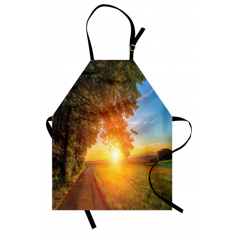 Tranquil Path at Sunset Apron