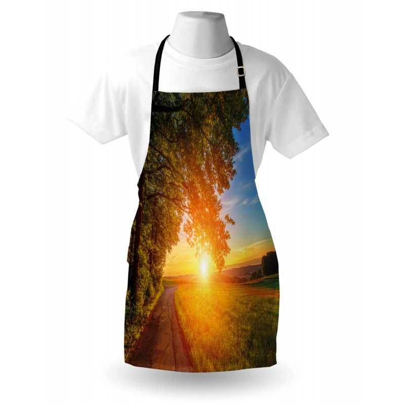 Tranquil Path at Sunset Apron