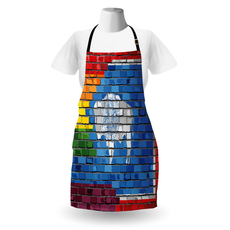 Equality State and Gay Flag Apron