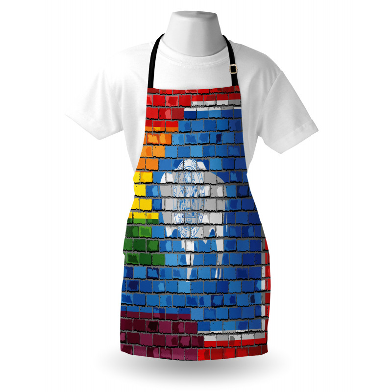 Equality State and Gay Flag Apron