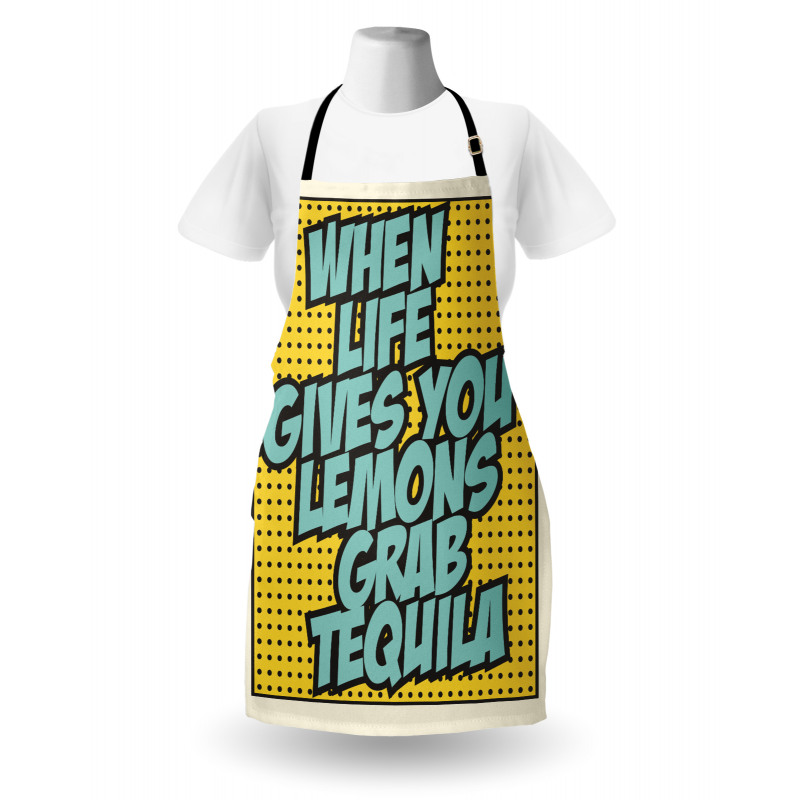 Retro Design Funny Words Apron