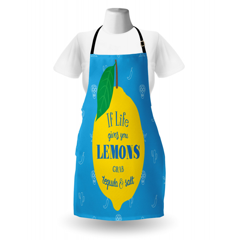 Mexican Words on Lemon Apron