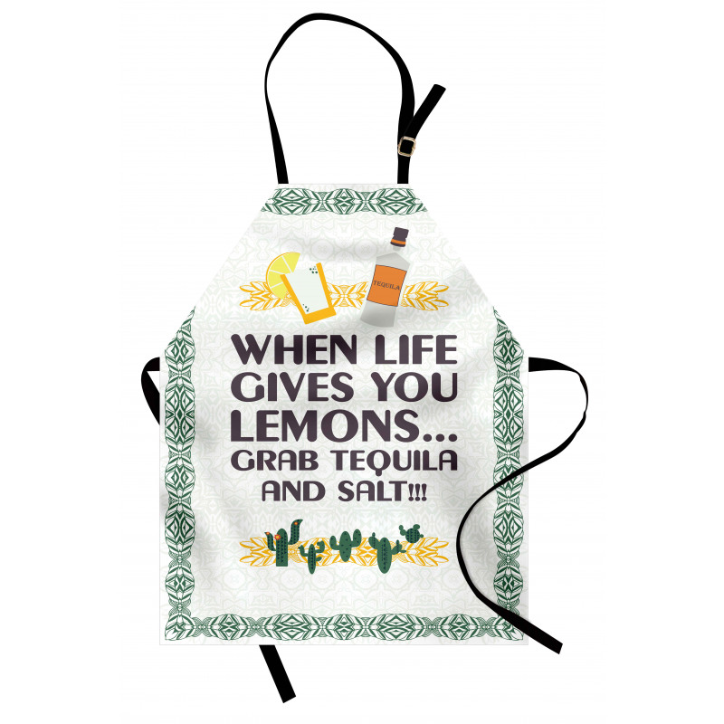 Mexican Drink Words Apron