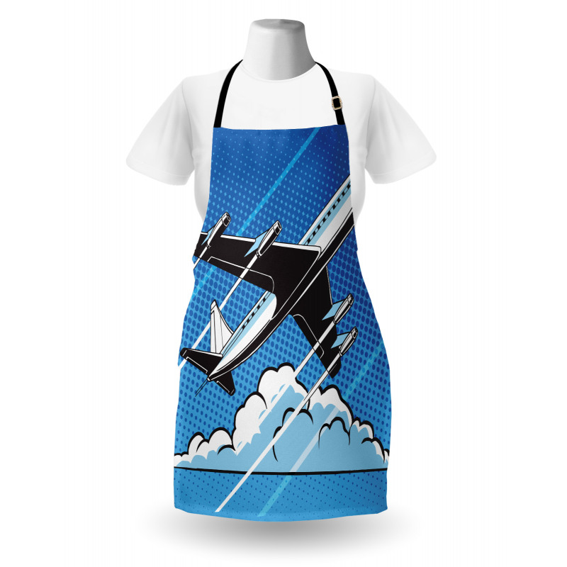 Pop Art Take Off Plane Dots Apron