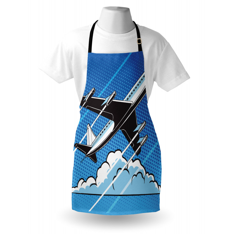 Pop Art Take Off Plane Dots Apron