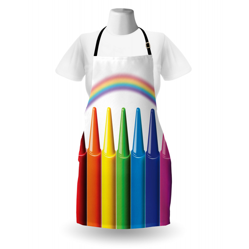 Painting Craft and Rainbow Apron