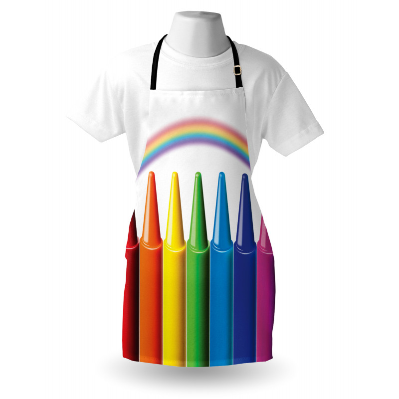 Painting Craft and Rainbow Apron